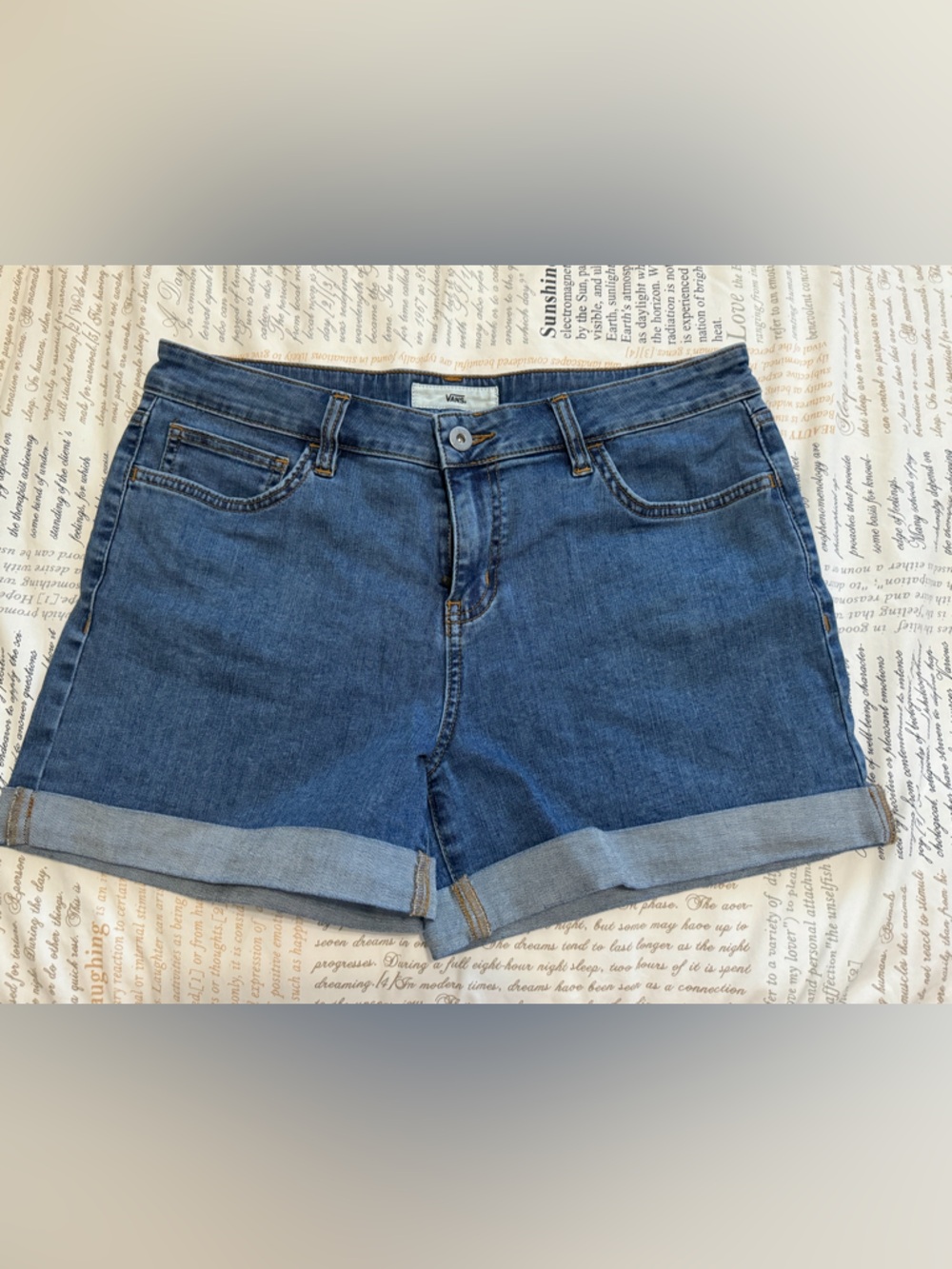 Vans Blue Denim Jean Shorts